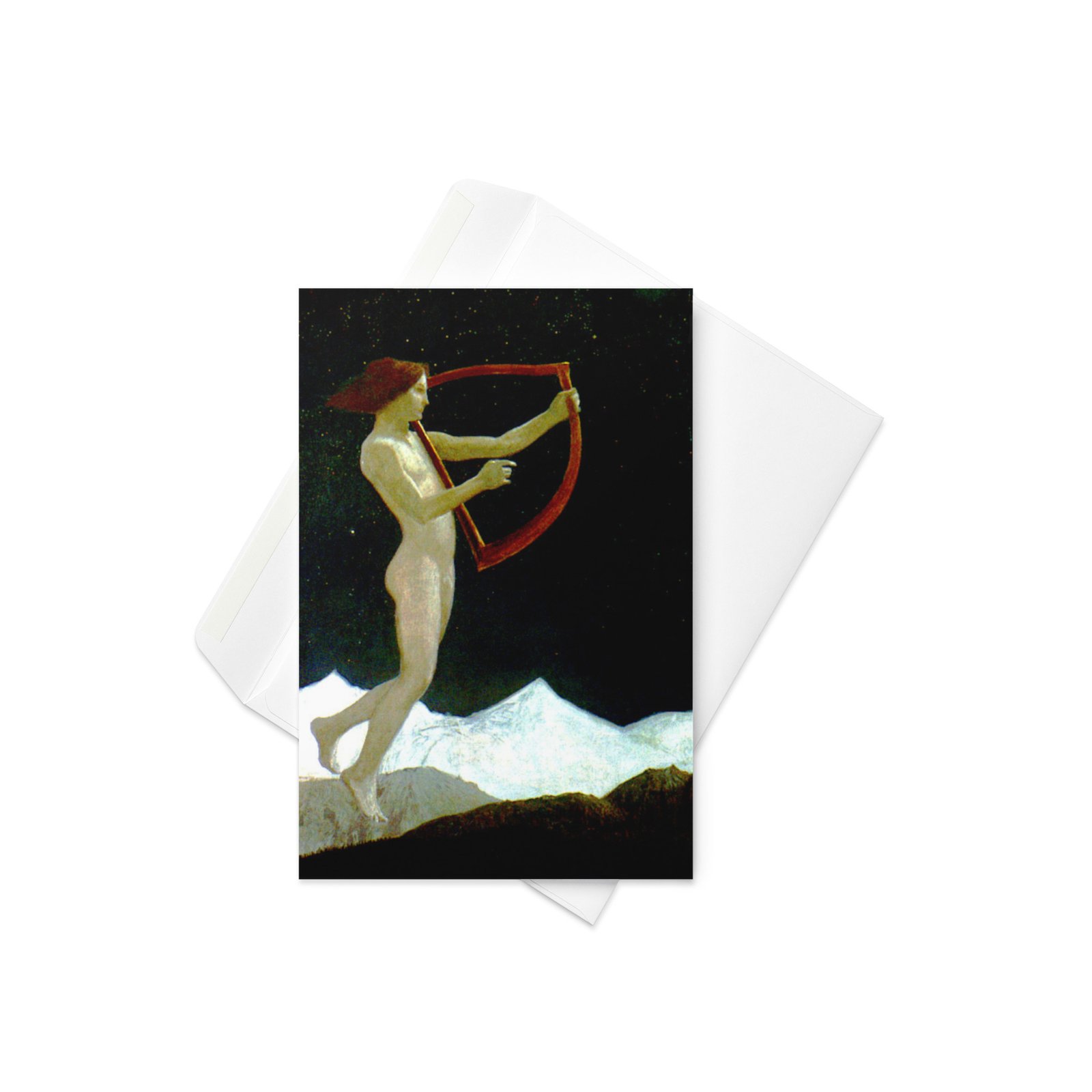 Mondnacht Fine Art Greetings Card