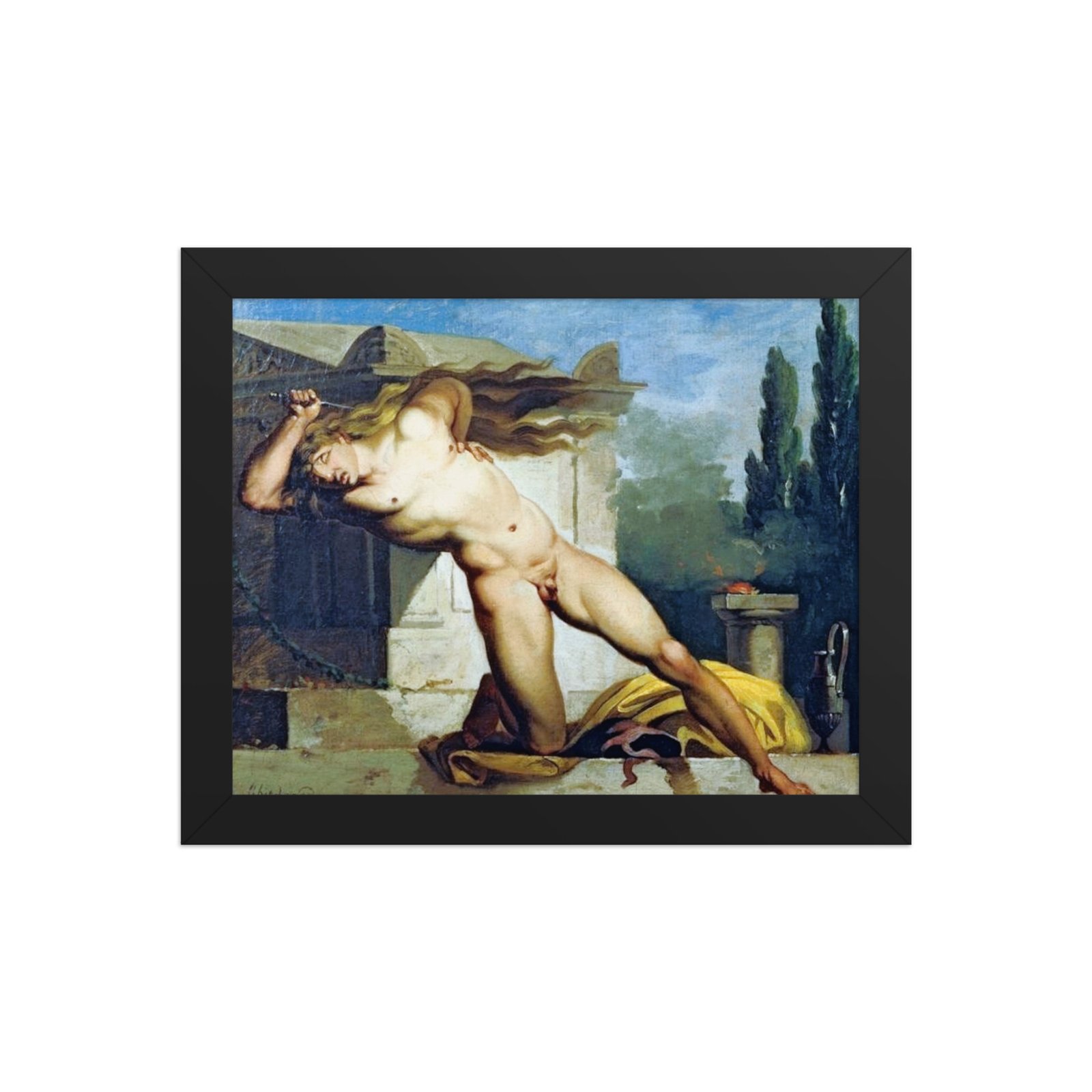 Adrastos Slays Himself Framed Fine Art Poster