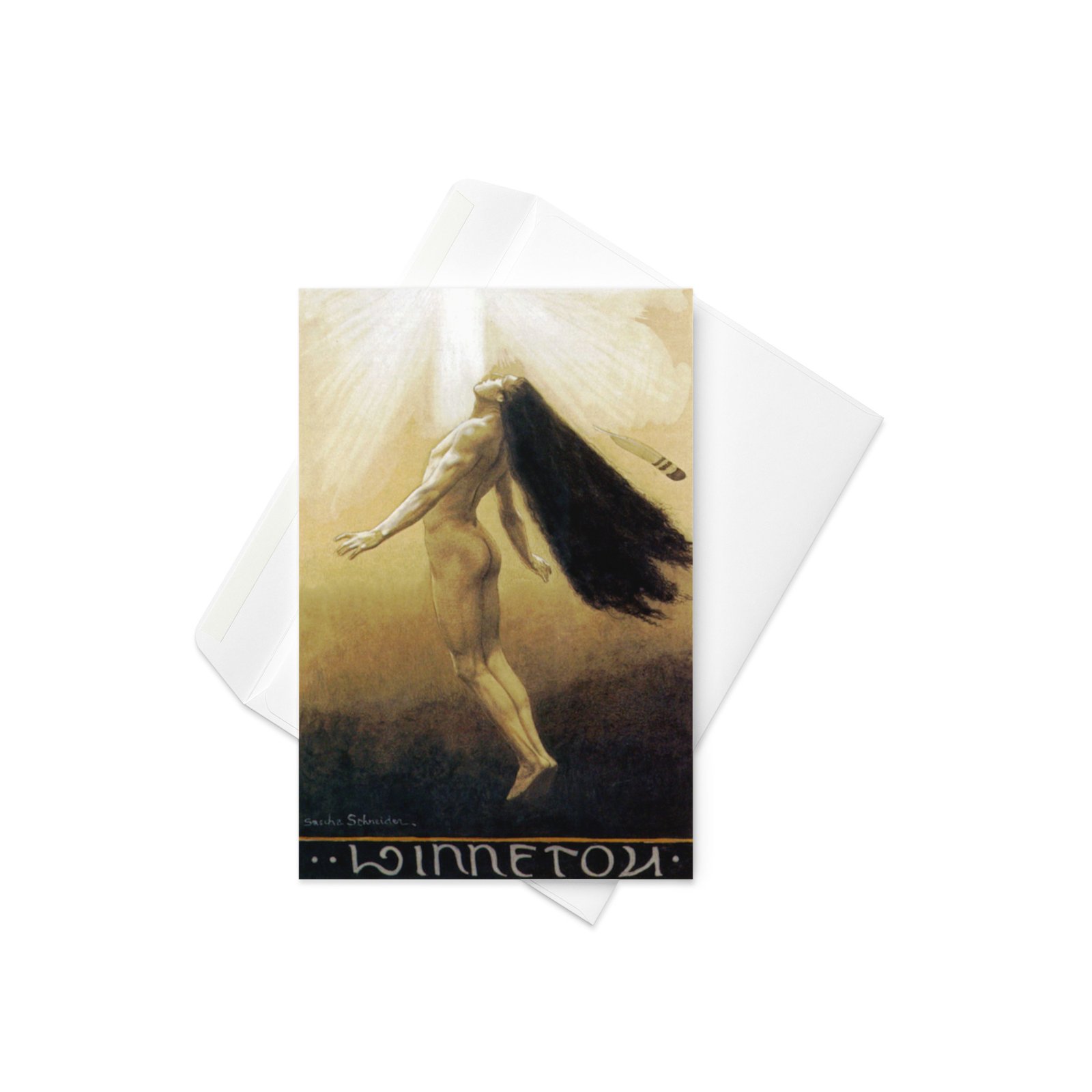 Winnetou Fine Art Greetings Card
