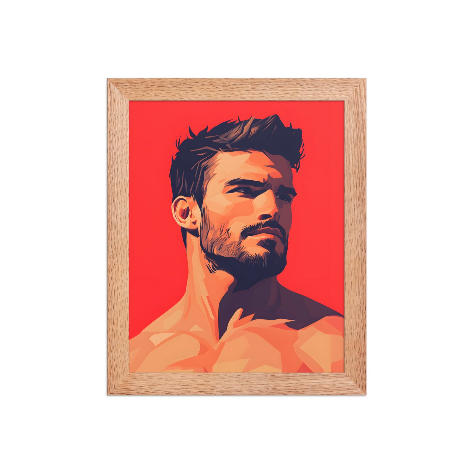 Pectoral Perfection Framed Poster