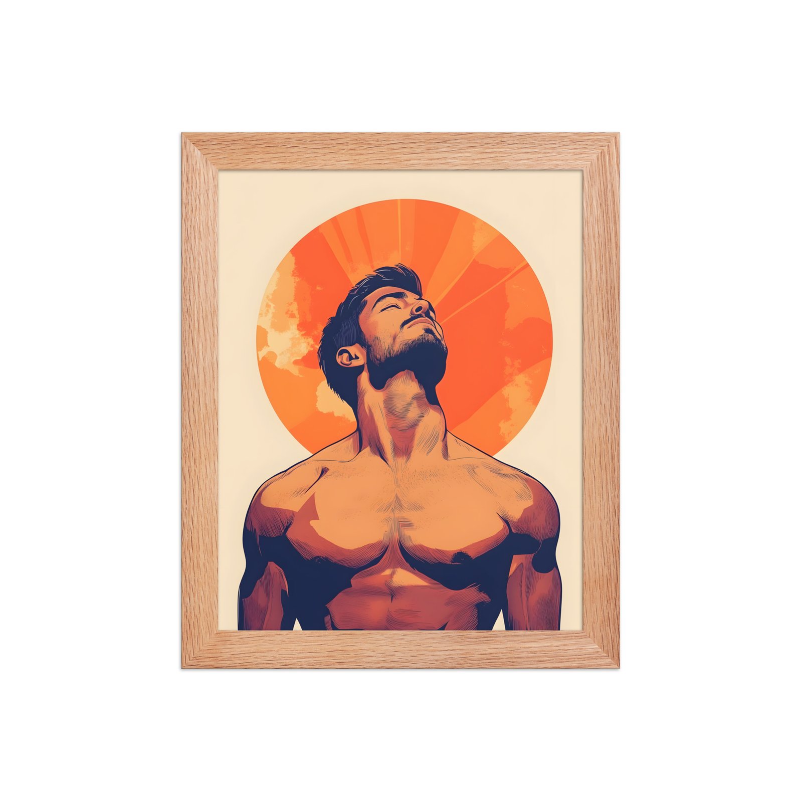 Sexy Sunbather Framed Poster