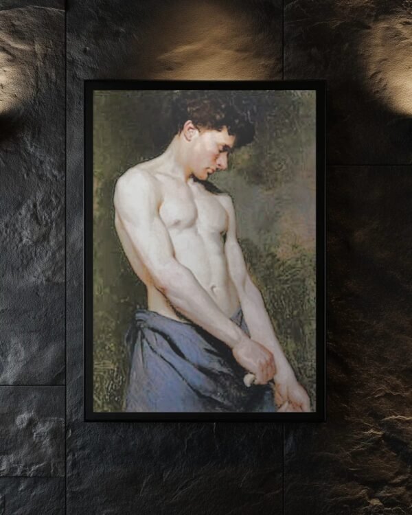 Young Man Fine Art Framed Poster - Image 6