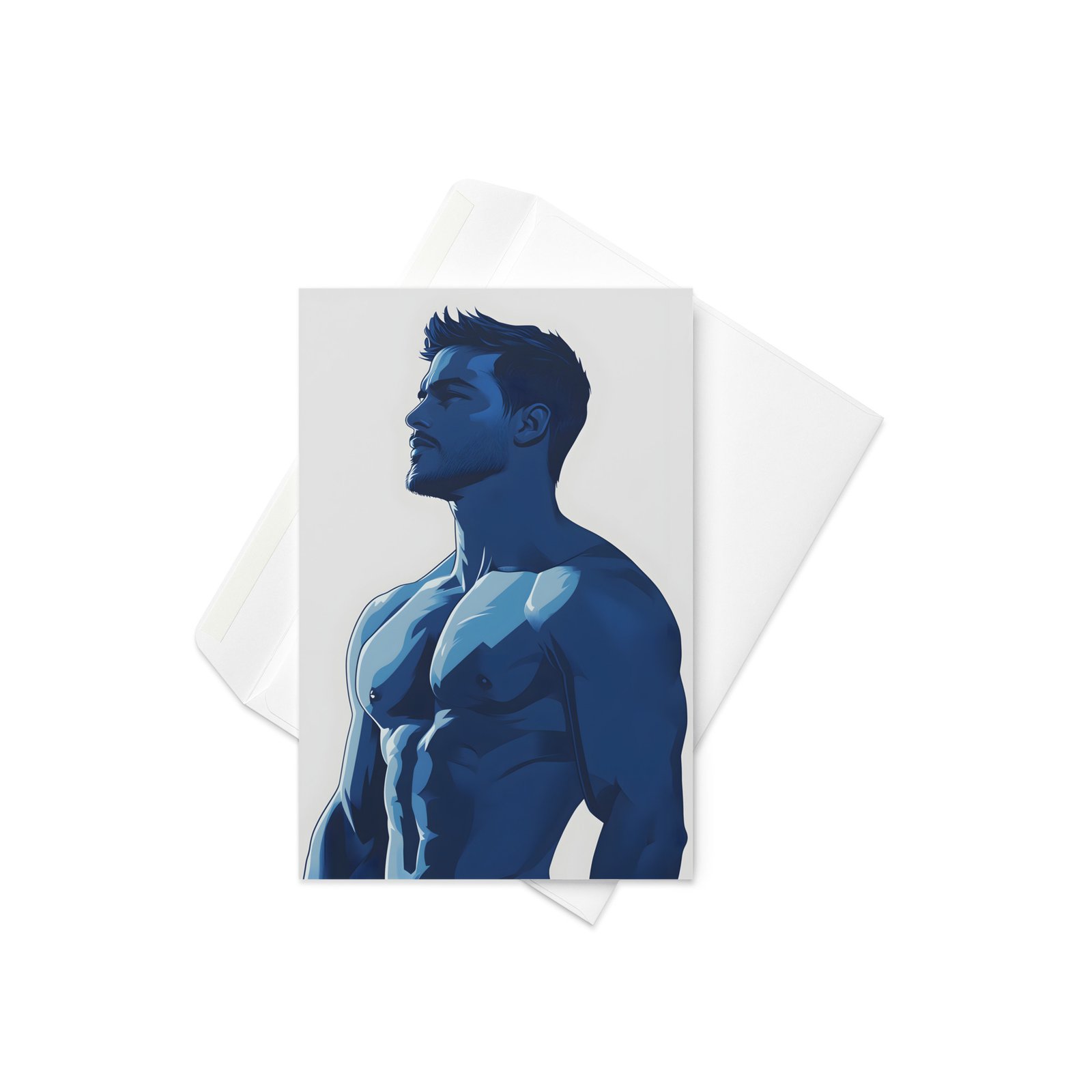 The Boy in Blue Greetings Card