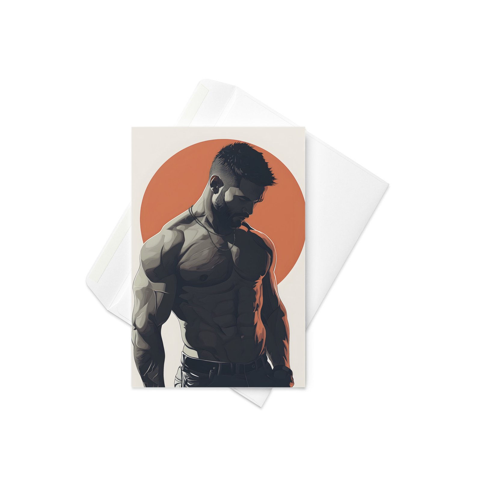 Dude at Dusk Greetings Card