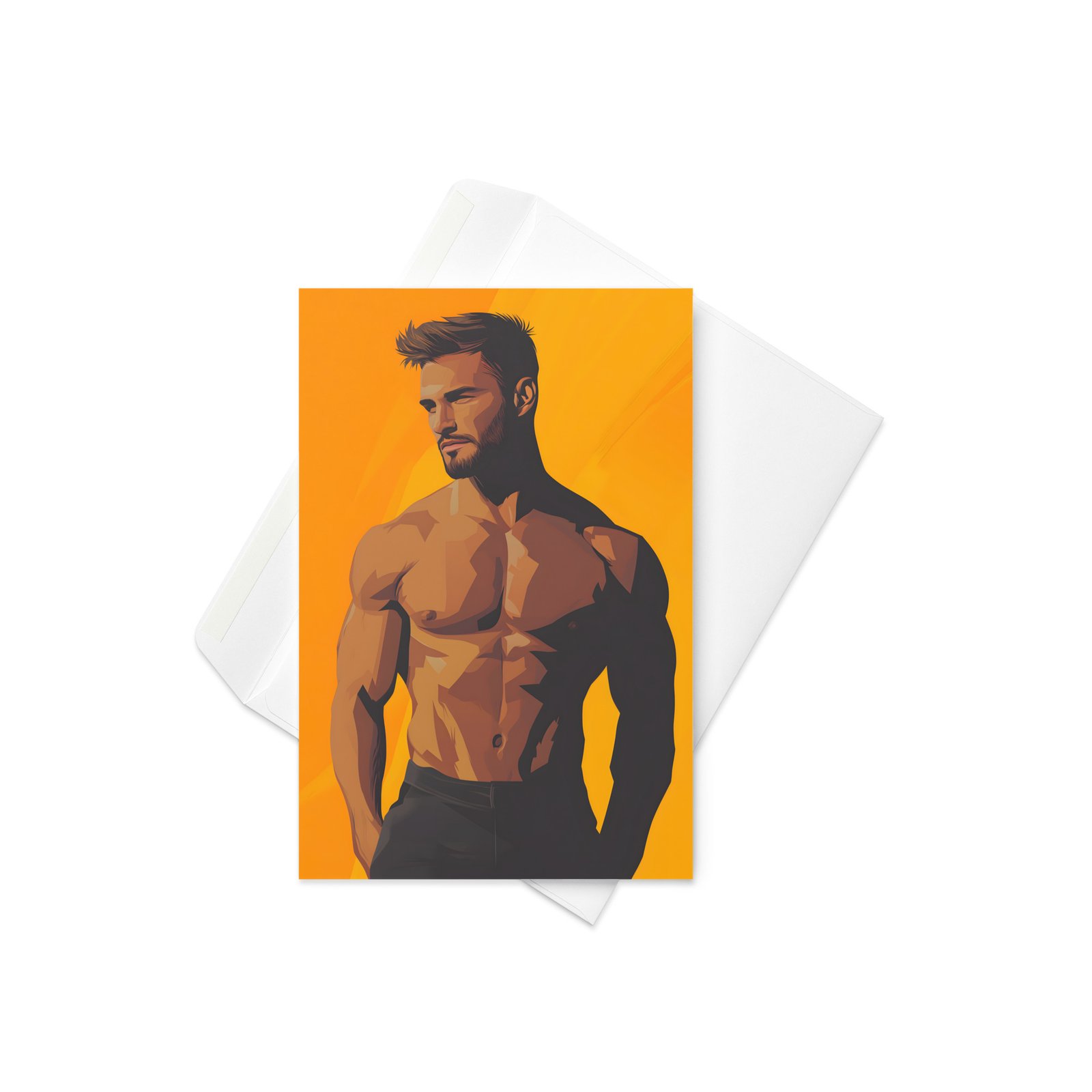 Pec Perfection Greetings Card