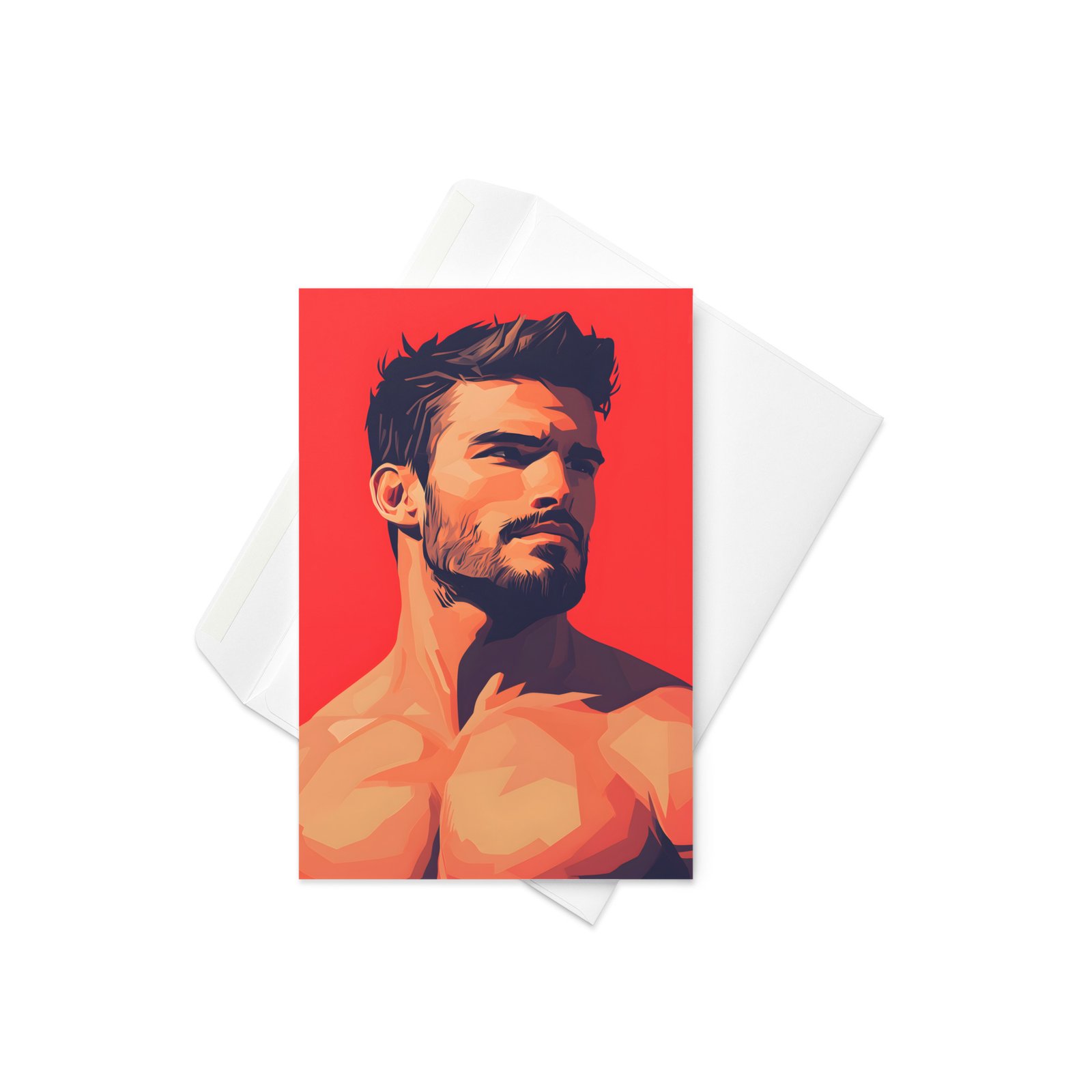 Pectoral Perfection Greetings Card