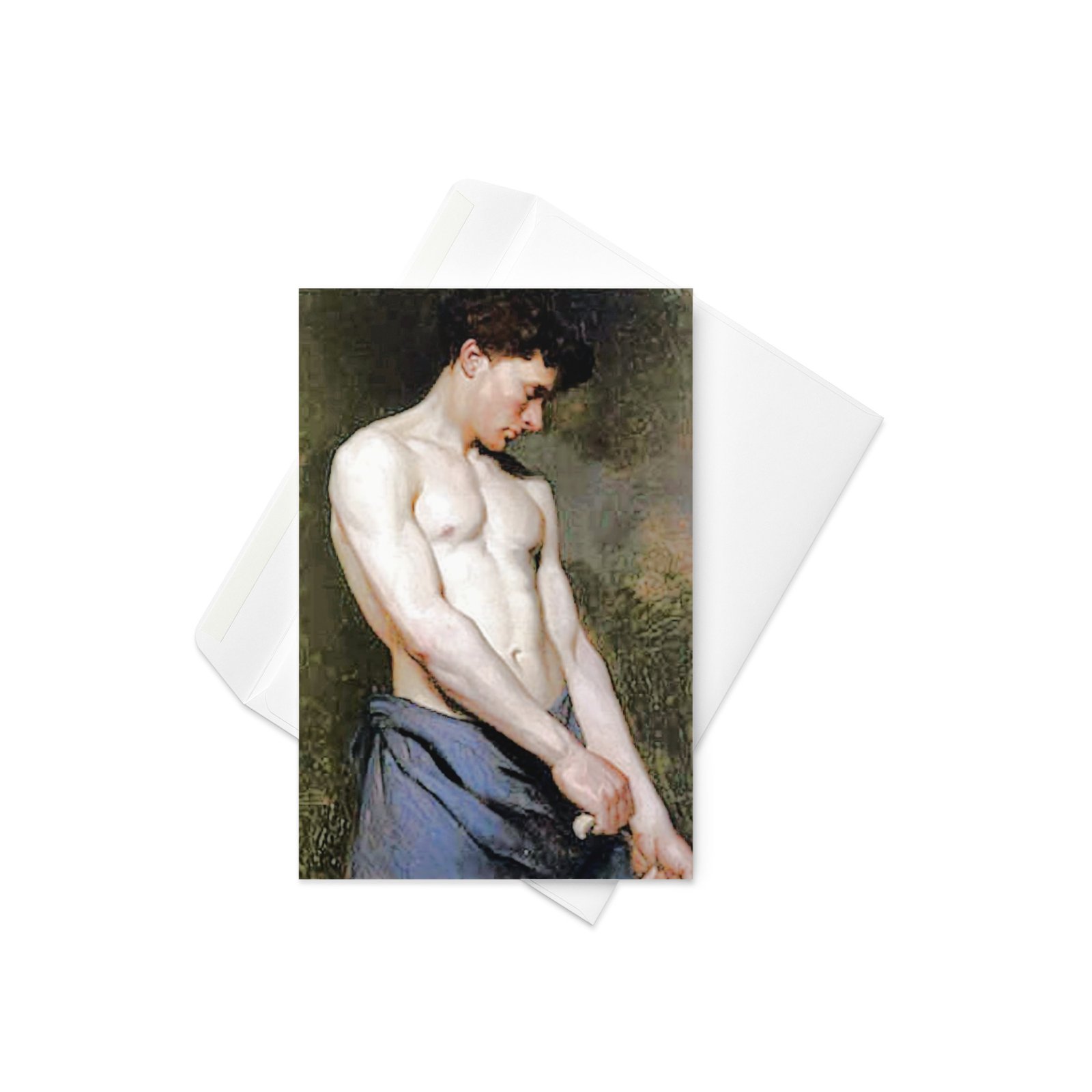 Young Man FIne Art Greetings Card