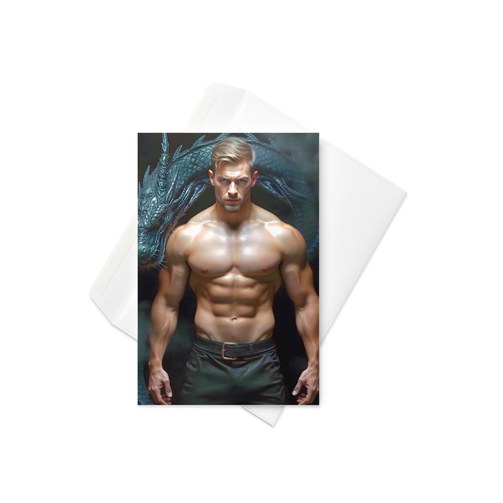The Dragon Trainer Hot Guy Greetings Card