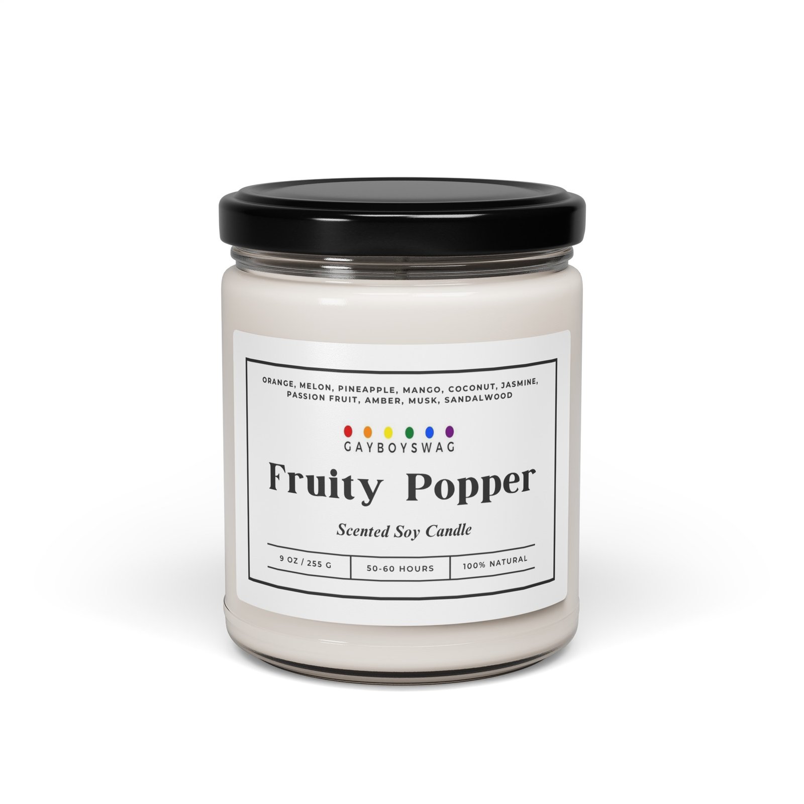Fruity Popper Scented Soy Candle