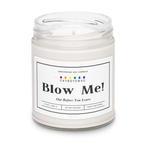 unscented soy candle