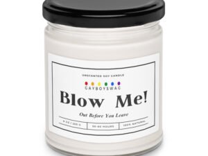 unscented soy candle