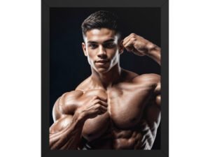 shirtless man poster
