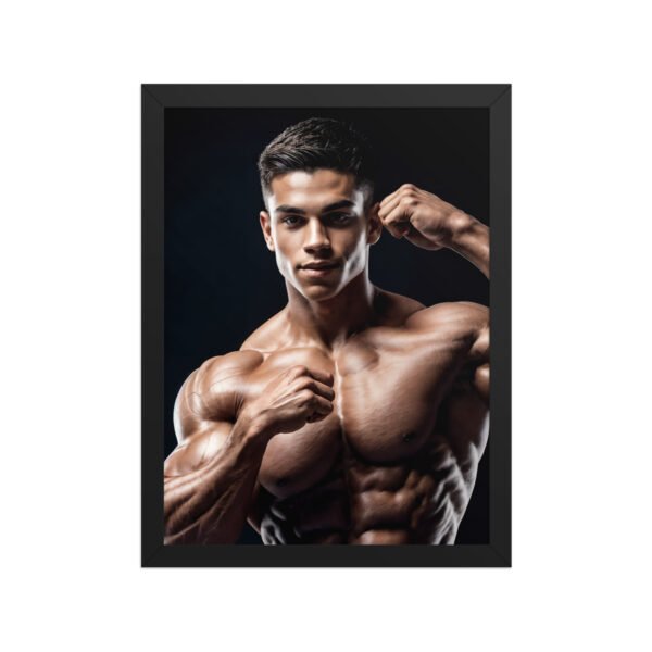 shirtless man poster