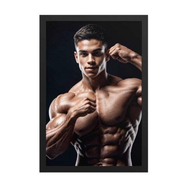shirtless man poster