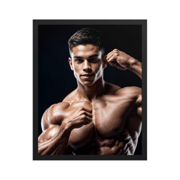 shirtless man poster