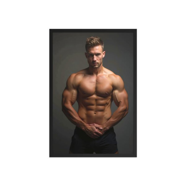 shirtless man poster