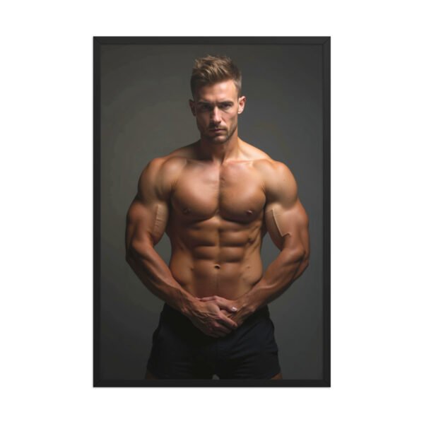 shirtless man poster