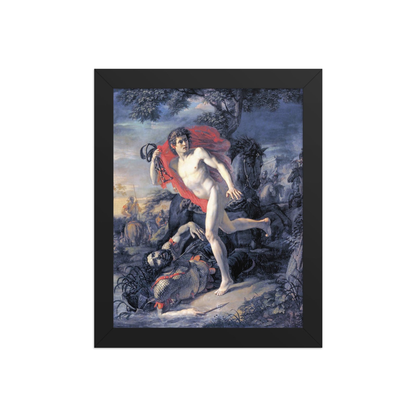 Rescuing the Boy from Kyiv Fine Art Framed Poster