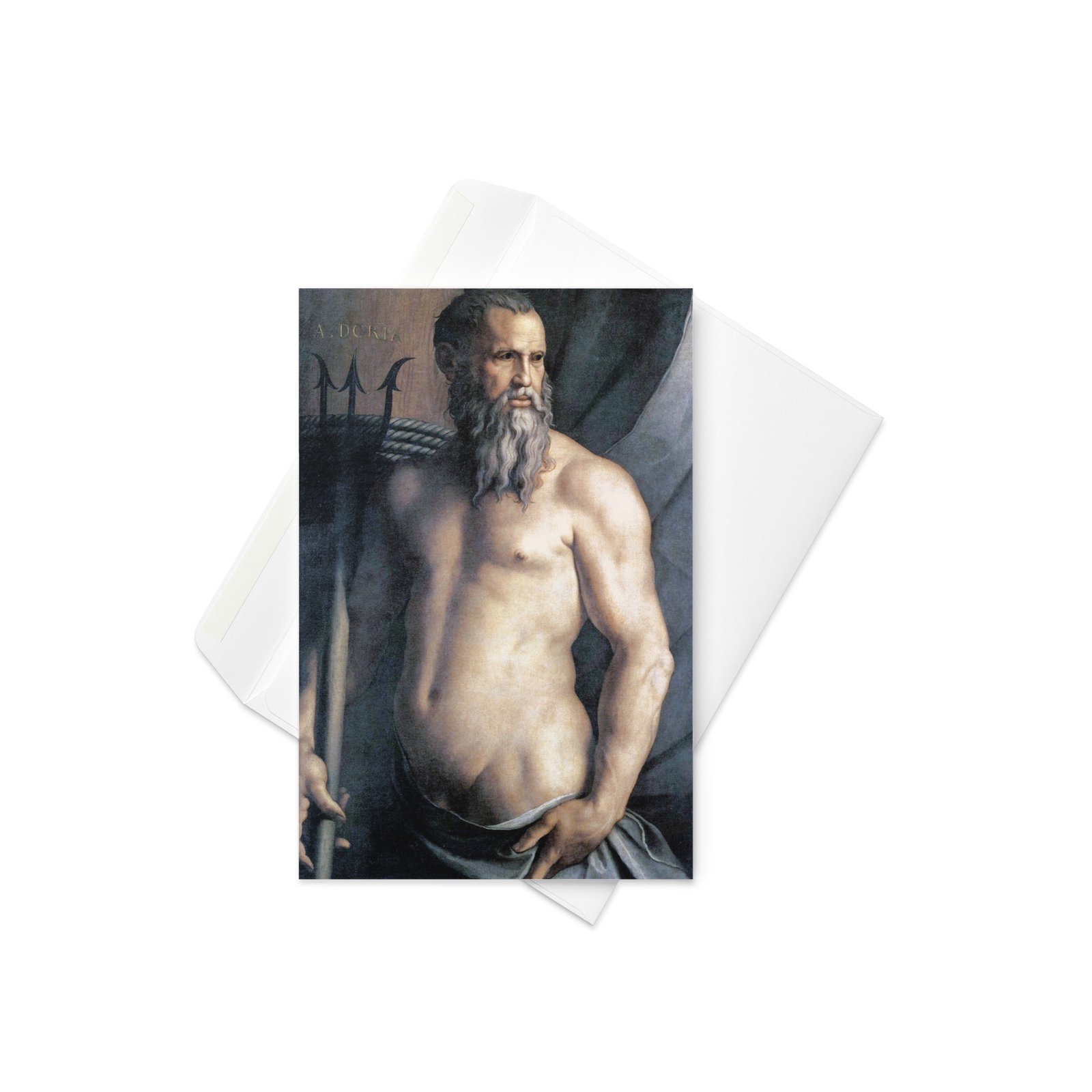 Portrait of Andrea Doria as Neptune Fine Art Greetings Card