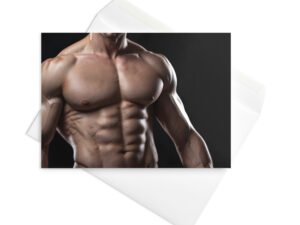 Ripples Hot Guy Greetings Card