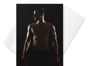 Shadow Boxer Greetings Card
