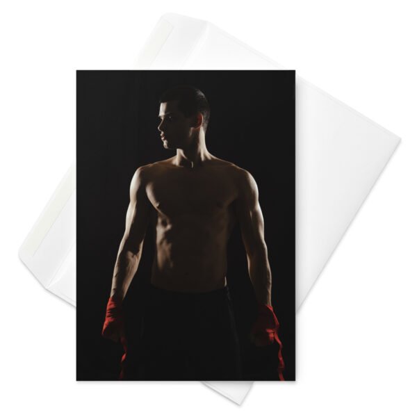 Shadow Boxer Greetings Card
