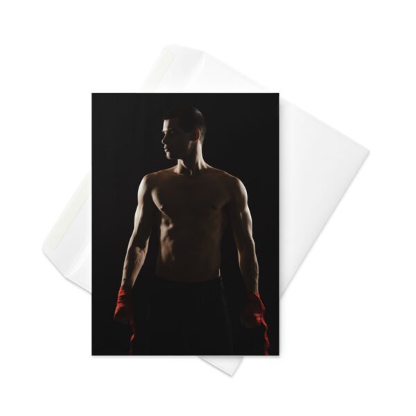 Shadow Boxer Greetings Card - Image 3