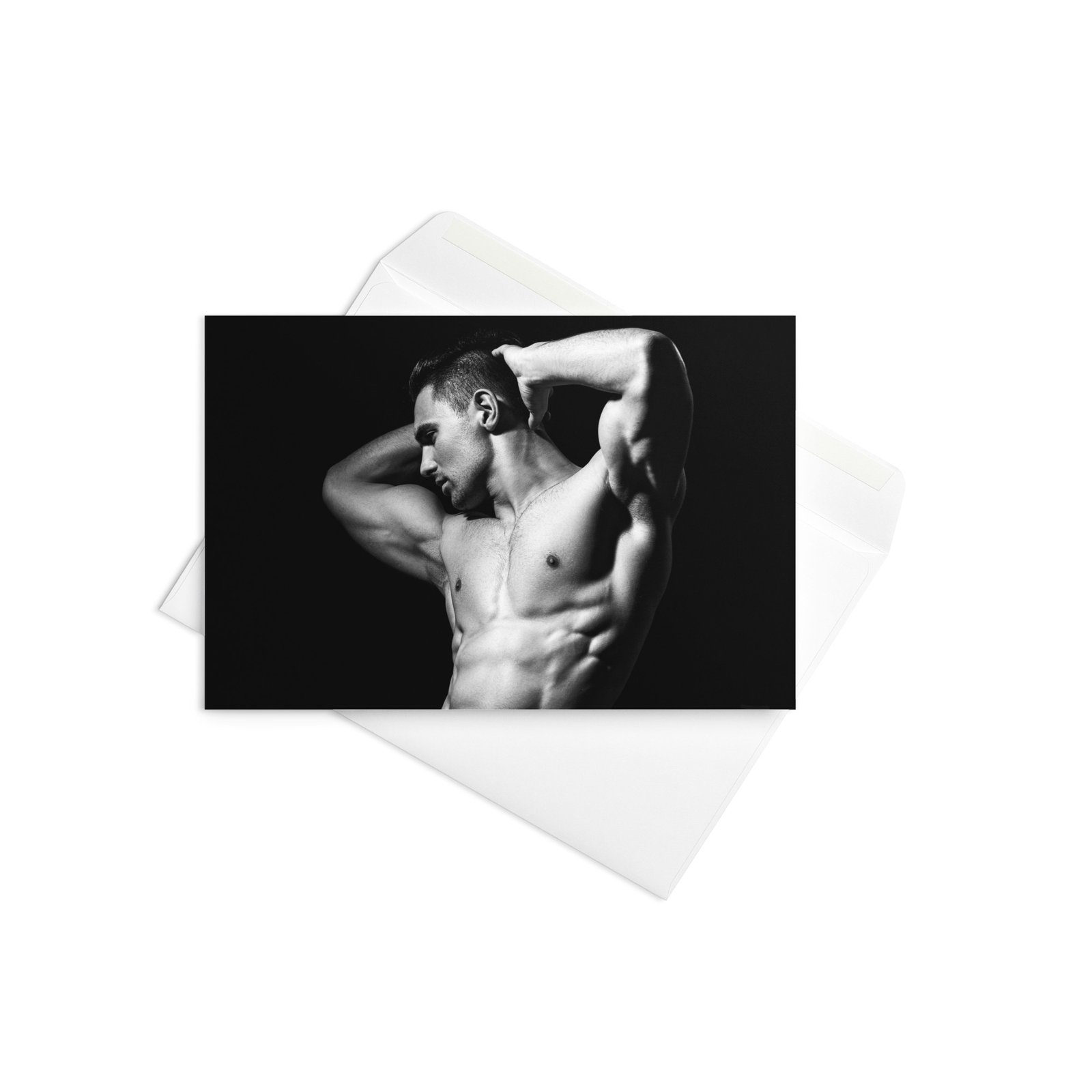Dark Desire Hot Guy Greetings Card